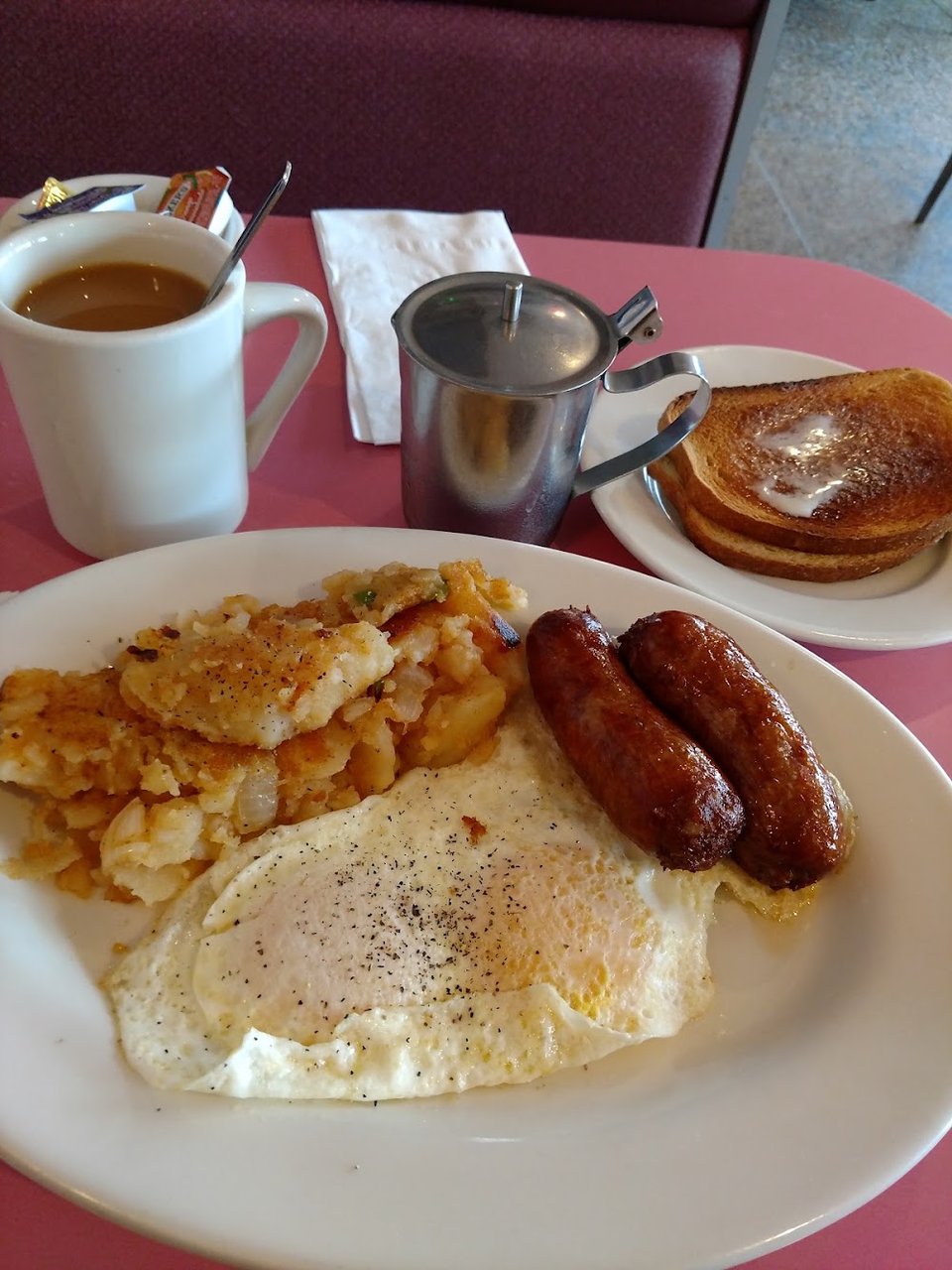 Canadian Bacon with 2 Eggs